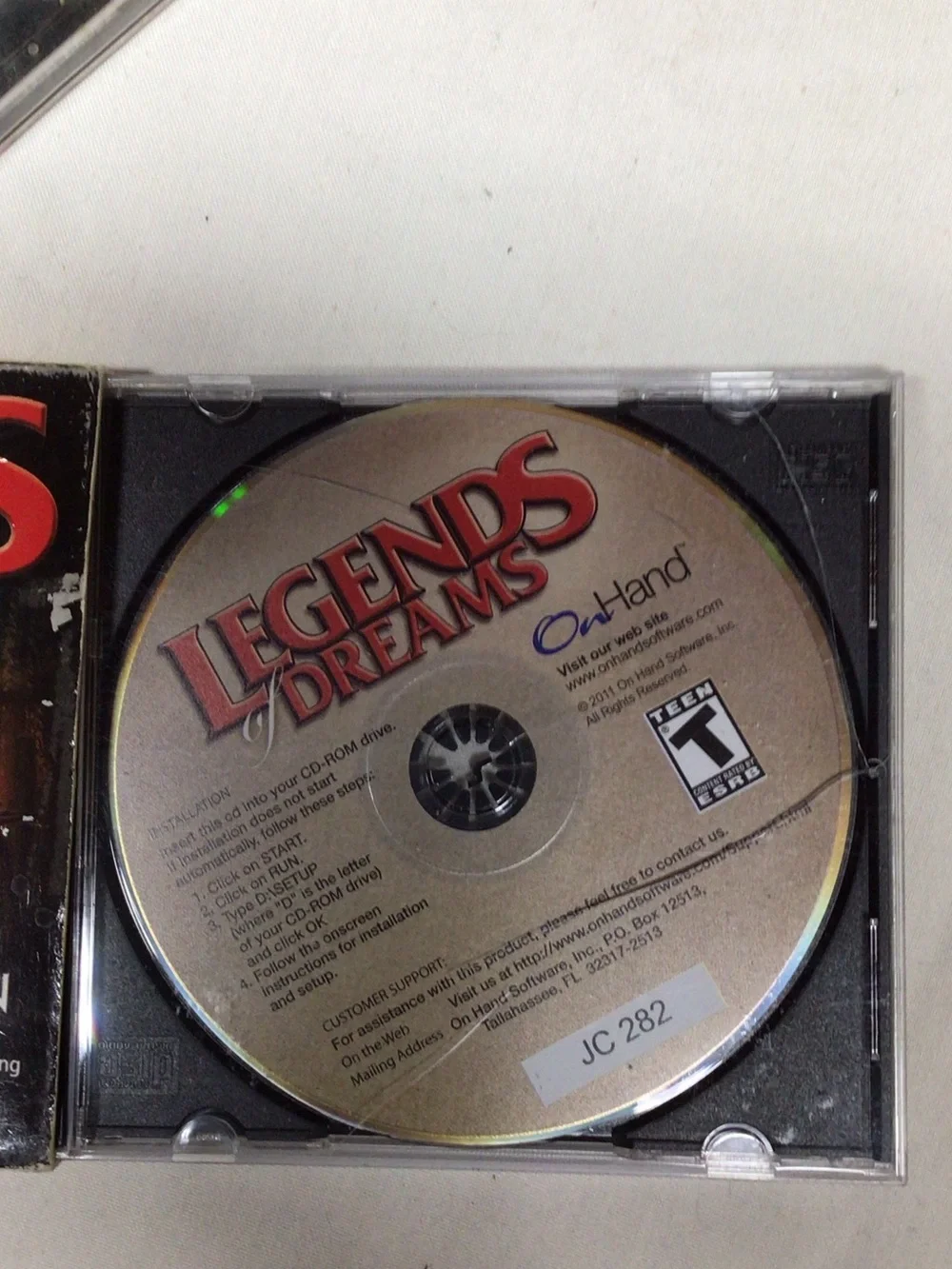 Marine Sharpshooter PC Game Disc - Black. Vintage  games